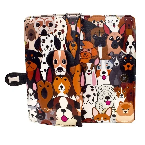 Chic Dog Print Wallet - Multicolor - Picture 1 of 3